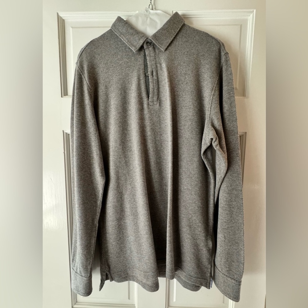 Massimo Dutti like new long sleeve polo shirt